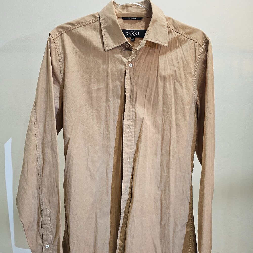 Gucci Men's Long Sleeve Button-Up Shirt